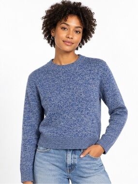 The Elder Statesman Zuma Marled 100% Cashmere Crewneck Knit Sweater XS US 2